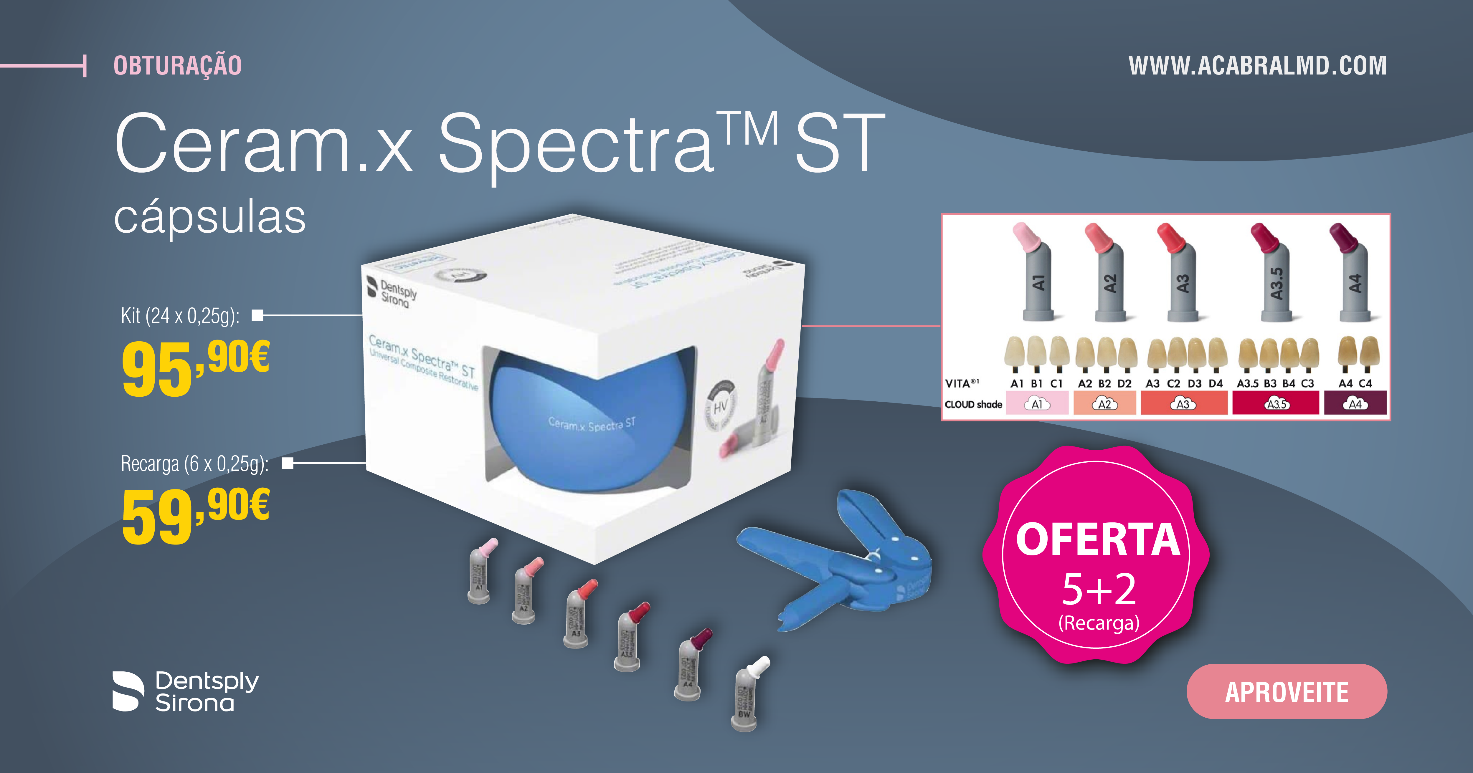 CERAM.X SPECTRA ST CÁPSULAS | Augusto Cabral | Material Dentário Lda.